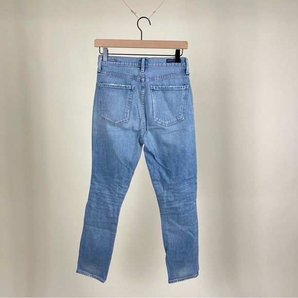 Citizens oh Humanity Olivia Crop High Rise Slim Skinny Jeans in Renew Light Wash - Picture 9 of 9